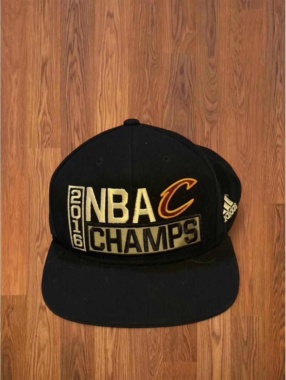 Adidas Cleveland Cavaliers 2016 NBA Finals Champions Snapback Hat Black Gold Cap
